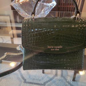 NWT Kate Spade Florence Croc Embossed Mini Top Handle Bag